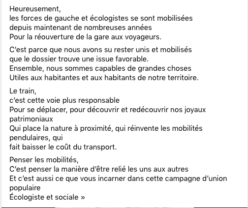 OromiSabine's tweet photo. Merci Morgan pour ton accueil et pour ton discours. 
Le transport public écolo et accessible, ce n'est pas qu'en ville et cela doit aussi être possible dans notre circo ! On se battra pour à l'Assemblée ✌️✌️
#Gard #circo3003 #NUPES #legislatives2022 https://t.co/fvhrFj8eiO