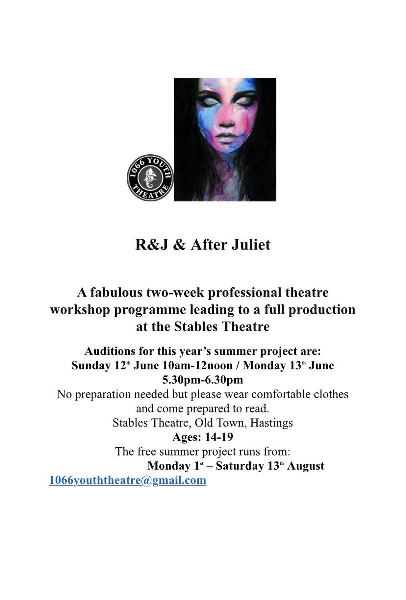 RCCDrama's tweet photo. This is a fantastic opportunity! Auditions this weekend 🎭🎭🎭 https://t.co/PSDlwpGAXA