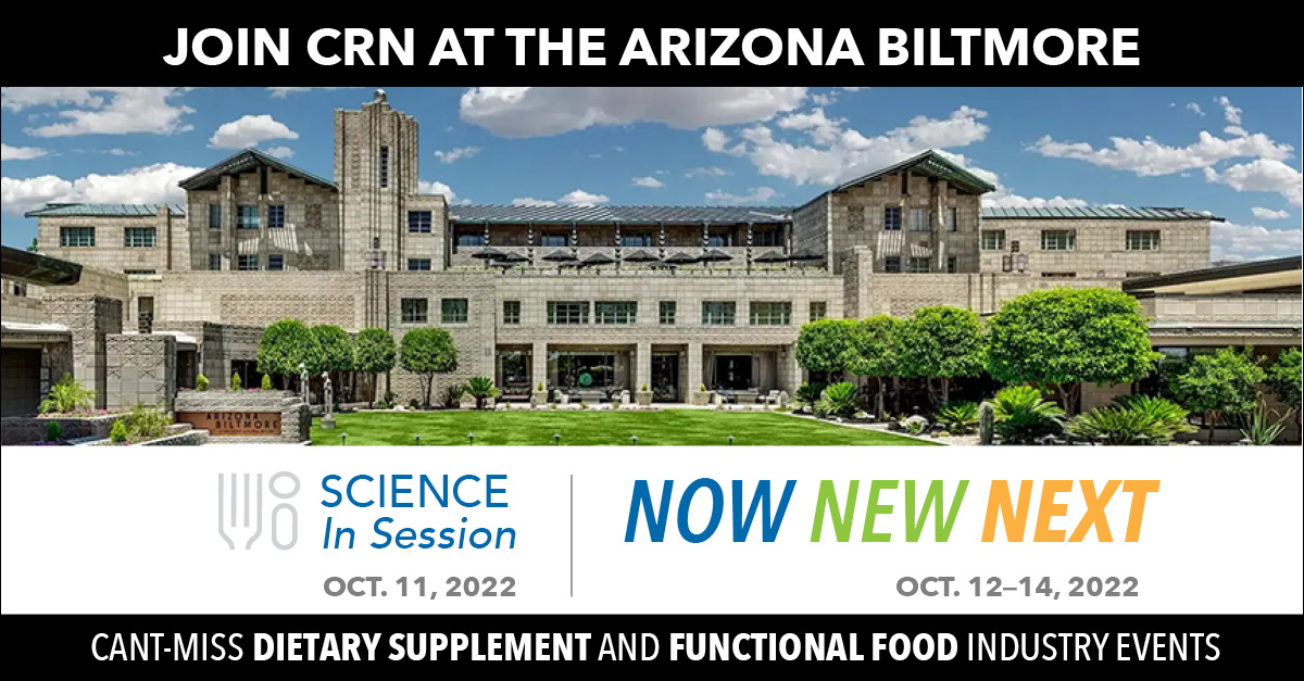 Registration is now open for our #dietarysupplement and industry events. Be part of the conversation on the latest science, challenges our industry is facing now, insights for identifying and optimizing what’s new, and preparing for what’s next. crnusa.org/2022events