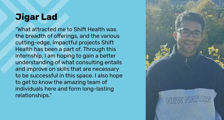shifthealth's tweet photo. Shift Health is pleased to welcome our new #ShiftHealthInterns, Catherine Hu, Jigar Lad, and Seth Kadish to the team. They are all very excited to share what they are looking forward to most at #ShiftHealth. Let’s see what they have to say! https://t.co/TfyjJGvMM7