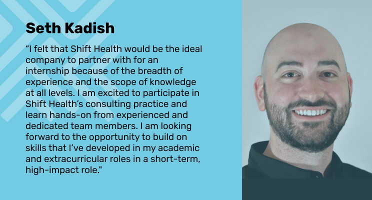 shifthealth's tweet photo. Shift Health is pleased to welcome our new #ShiftHealthInterns, Catherine Hu, Jigar Lad, and Seth Kadish to the team. They are all very excited to share what they are looking forward to most at #ShiftHealth. Let’s see what they have to say! https://t.co/TfyjJGvMM7