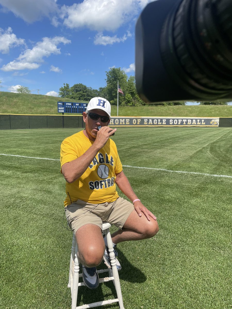 A promise is a promise!! Hudsonville softball coach Tom Vruggink told his girls he’d shave his mustache for the first time in 50 years if they won districts. So he brought out the clippers at practice. Hear from the Eagles on their coaches new look &amp; regional matchup on <a href="/FOX17/">FOX 17</a>!