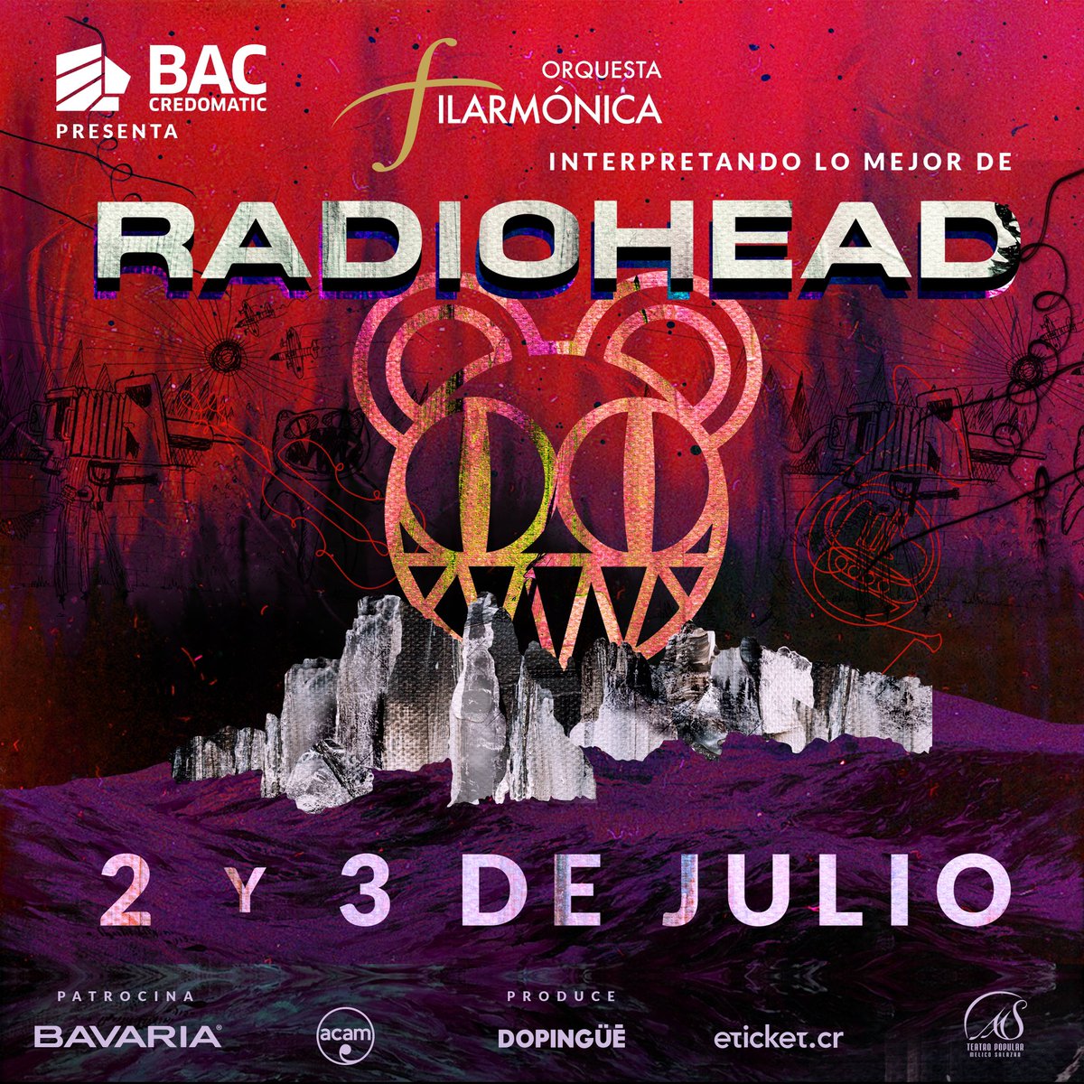 El jueves inicia la preventa Bac Credomatic para nuestro próximo concierto interpretando Radiohead 🔥
