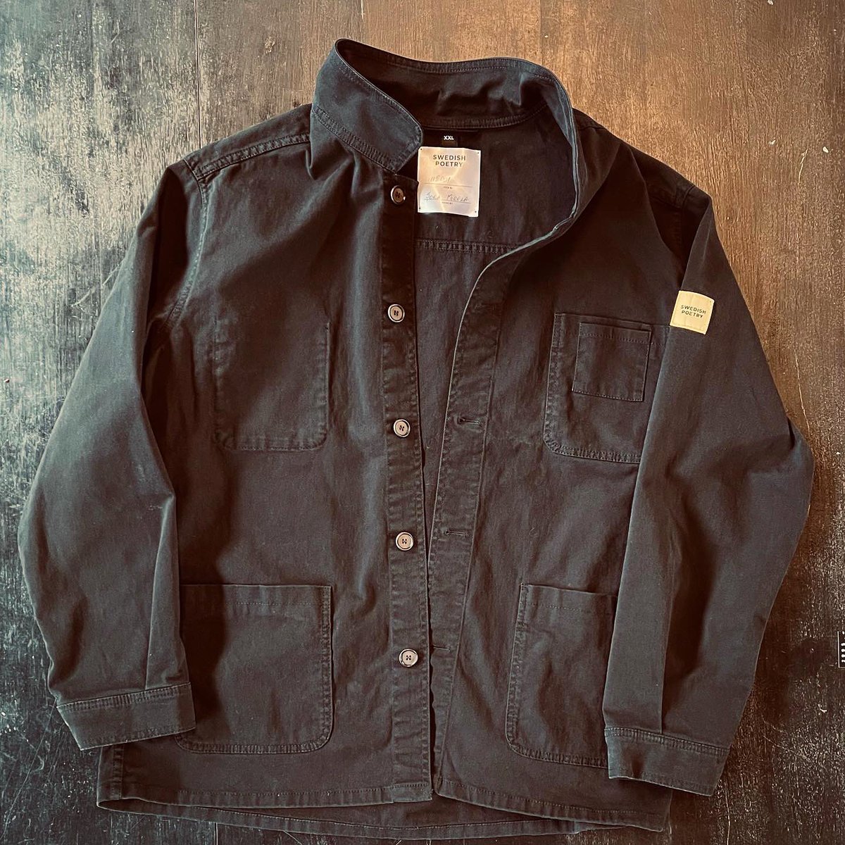 My new brand Swedish Poetry will try to disrupt the industry doing on demand series, no waste, using organic and eco friendly materials. Also we welcome all ages, nationalities, genders and body shapes. A brand for tomorrow. Today I released a numbered and signed overshirt.