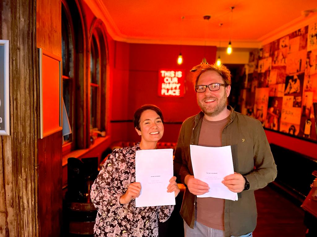 traceycollinsss's tweet photo. Excited to have a first draft of our new film! Featuring Flo From Leeds and Peter Longbody. Coming soon! #returntosplendour https://t.co/7BIcWHxT9v