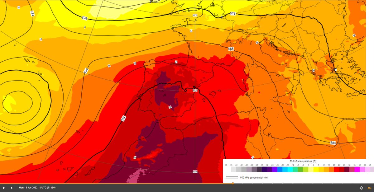 Del 11 al 14 tendremos la primera incursión de aire cálido africano . Situación sinóptica de peligro 9 (Font)
La referencia más cercana  en junio por esas fechas es 2017 (Pedrogao Grande, Portugal), nuestro incendio de referencia en ese episodio fue Almoguera, en Gu.