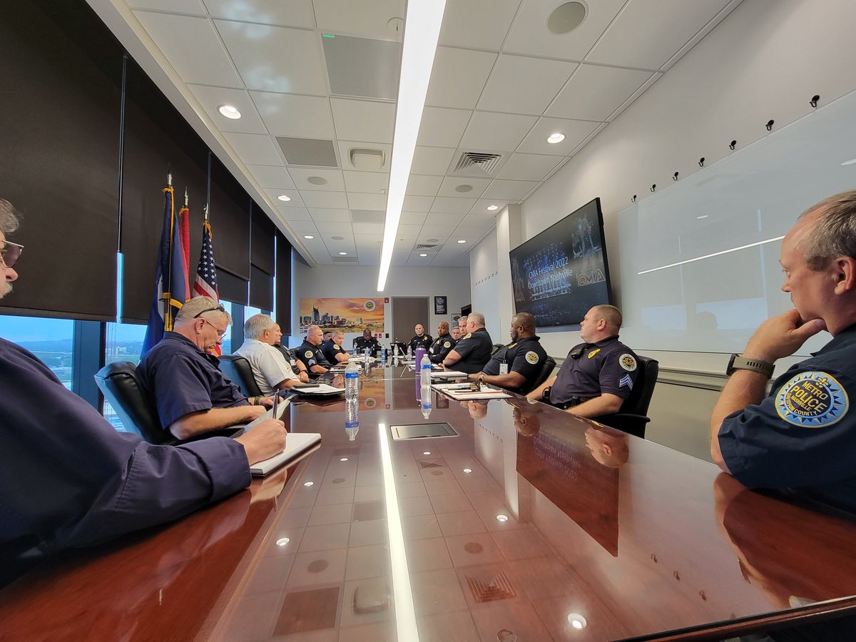 Chief Drake is chairing a meeting now to review safety &amp; security plans for CMA Fest 2022. There will be a robust presence of officers to help ensure the safety of all. Contrary to rumor, there is no credible threat against any event downtown.