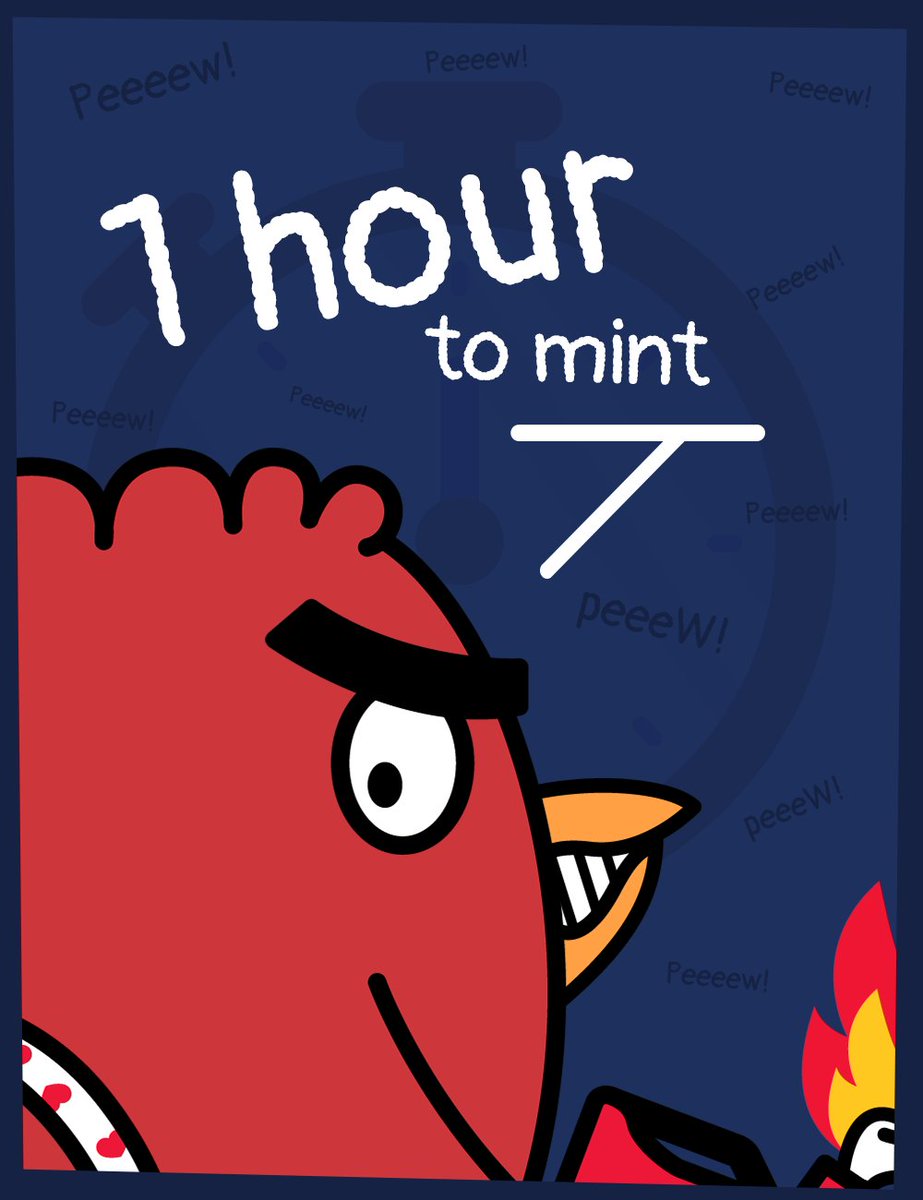 assplosionwtf's tweet photo. 🐦 PeeeeW!! peeew! PEEEEW!!!! 🐦

💥 1 HOUR LEFT TO MINT: 5PM EST 💥

Whitelist open for another 40 minutes, sign up at  https://t.co/cEnvnv4UCA

#FreeMint #NFTs #ASSplosion https://t.co/31kGQOzYJr