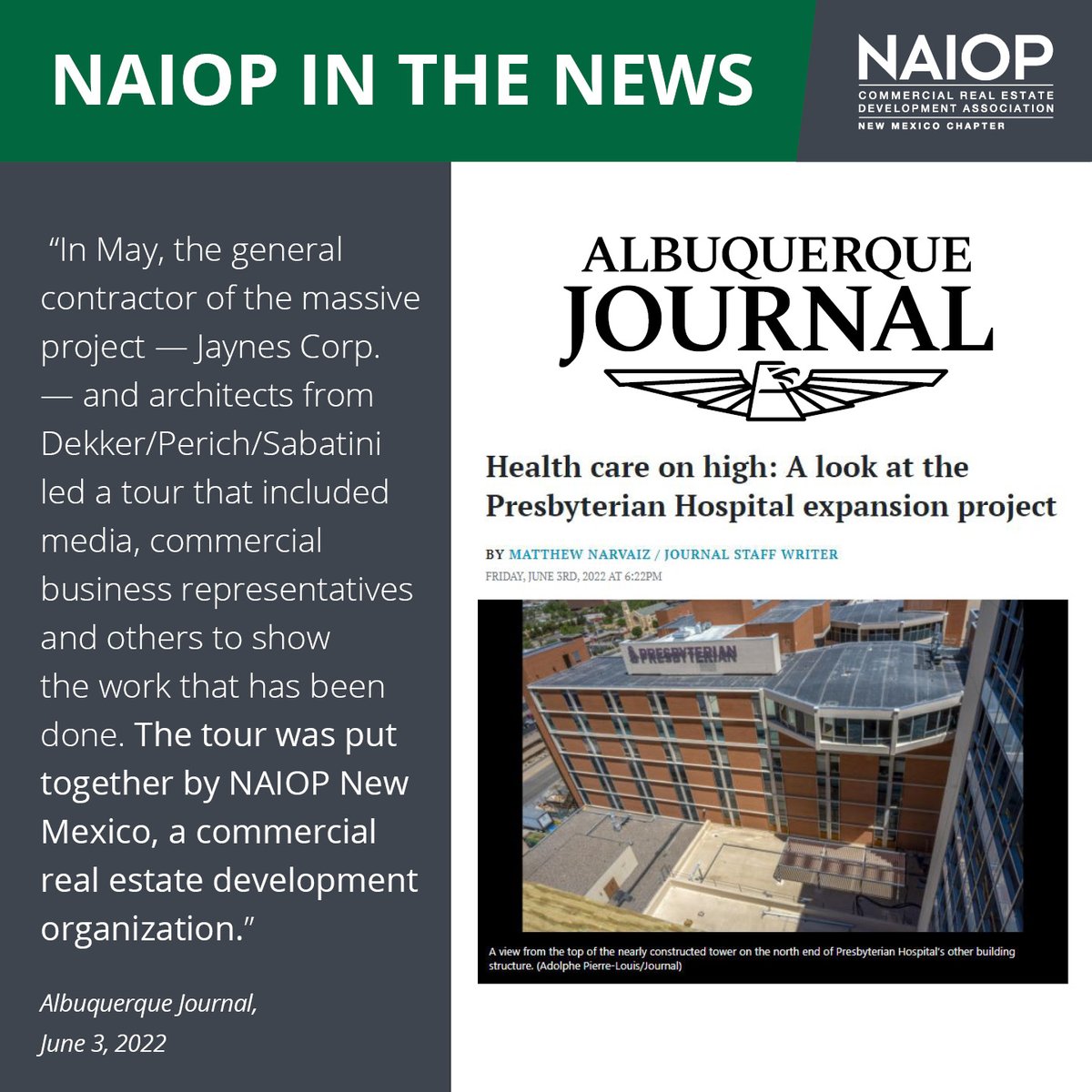 NAIOP NM tweet media