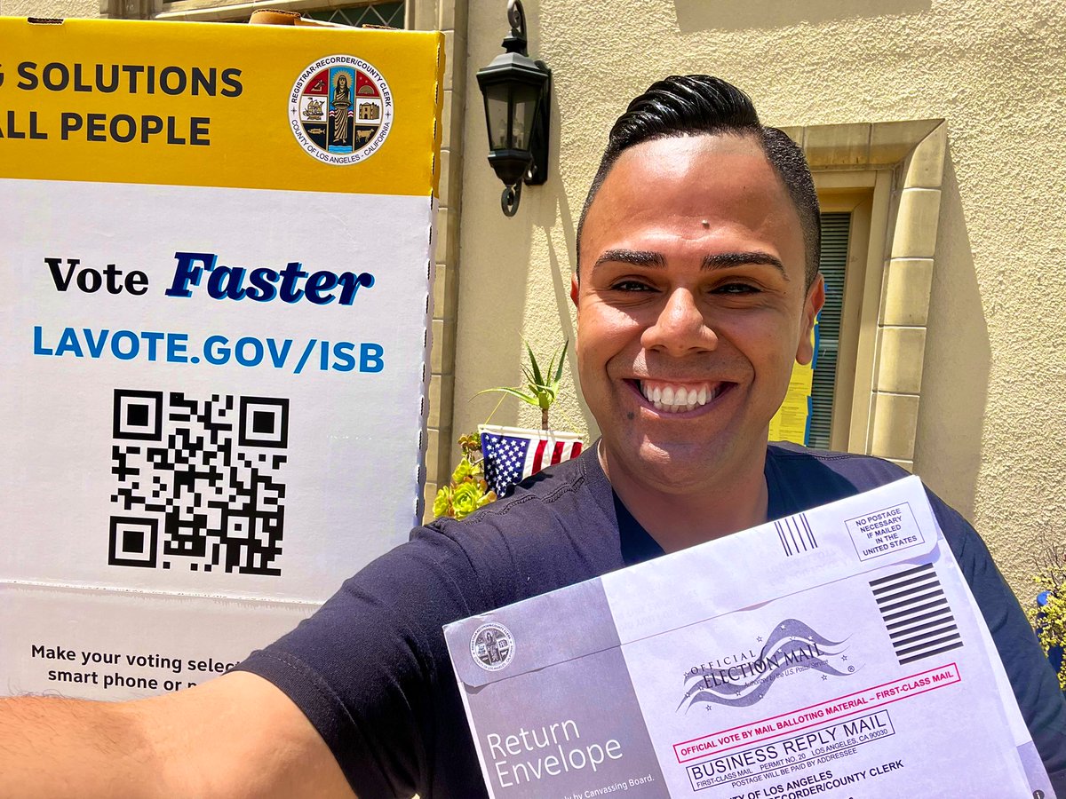 #ElectionDay in Los Angeles! 

I have always gone in person to do my civic duty and make my voice heard, and so should you! 

Be sure to return your mail-in ballot or visit your nearest vote center! 

locator.lavote.gov/locations/vc?i…