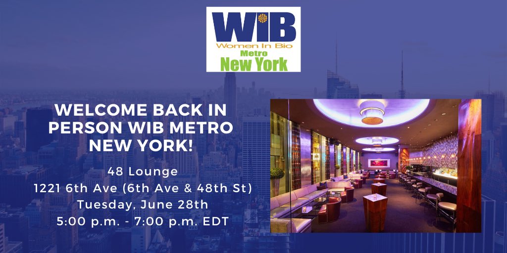 Join WIB-Metro New York for our first in-person event since 2019! Come learn about opportunities to volunteer with our committees, reconnect with each other, and build new relationships. Enjoy appetizers and a cash bar. Your first drink is on us! lnkd.in/grwE_k_K