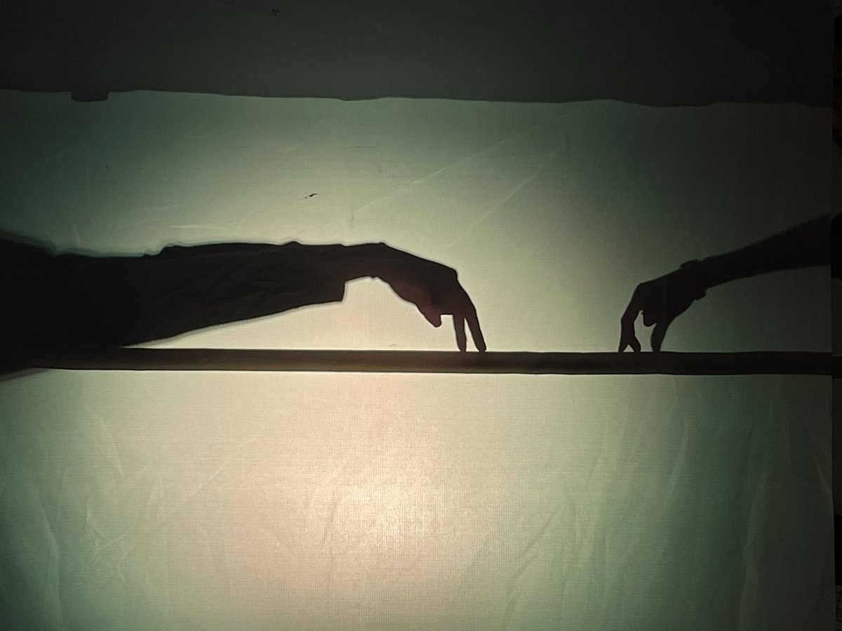 tangledfeet's tweet photo. Exploring &amp; creating new work with @rowantreedt inspired by young people who don’t live with their birth family. Also evidence that devising theatre is mostly absurd improvisations &amp; making actors sweaty! #ACEsupported https://t.co/jEHUjshFPA