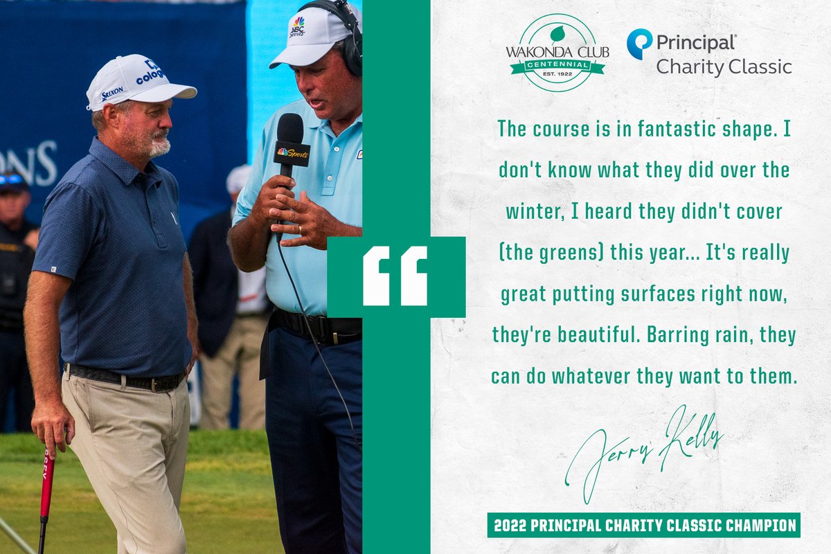 This year's @PCCTourney Champion, @jerrykelly13pga, had high marks for the work @wakondagrounds put in to showcase the golf course on the biggest stage this past weekend! #wakondaclub | #PCC22
