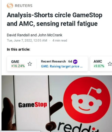 KimLoescher's tweet photo. So do #DavidRandall and #JohnMcCrank of @reuters feel superduper stupid after today's numbers, or are they writing these bought &amp; paid for pieces with a HF gun to their head - ultimately sacrificing their journalistic integrity?

#AMC #GME #APESNOTLEAVING https://t.co/Px3VL34X9v