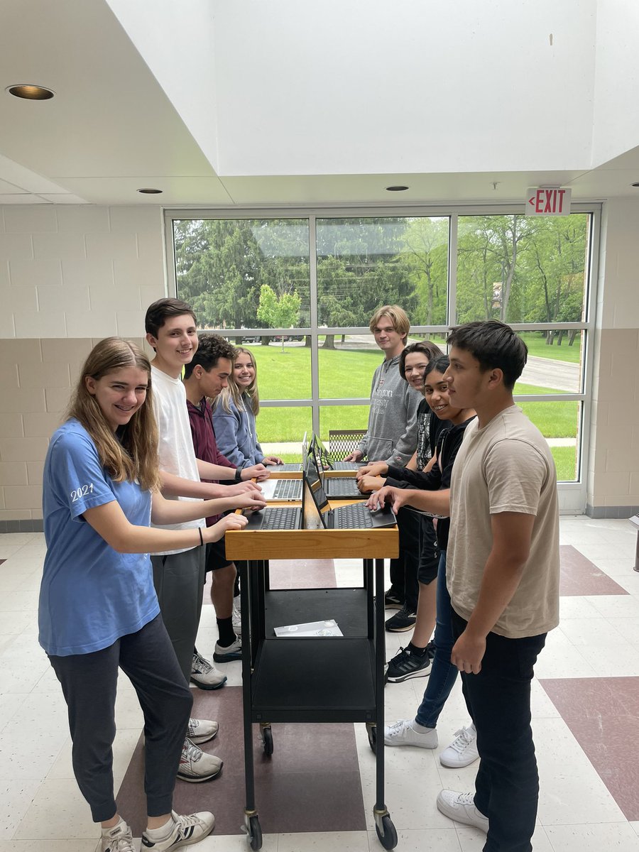 MATitterton's tweet photo. First day of summer school and these @CCHSCorsairs are already doing a #sustainability #audit !!! https://t.co/dAx2AVr8O7