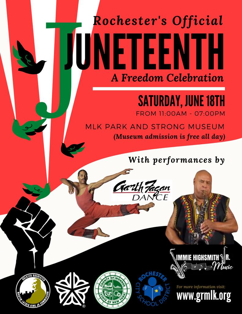 Juneteenth is around the corner. Rochester's official events info shared.