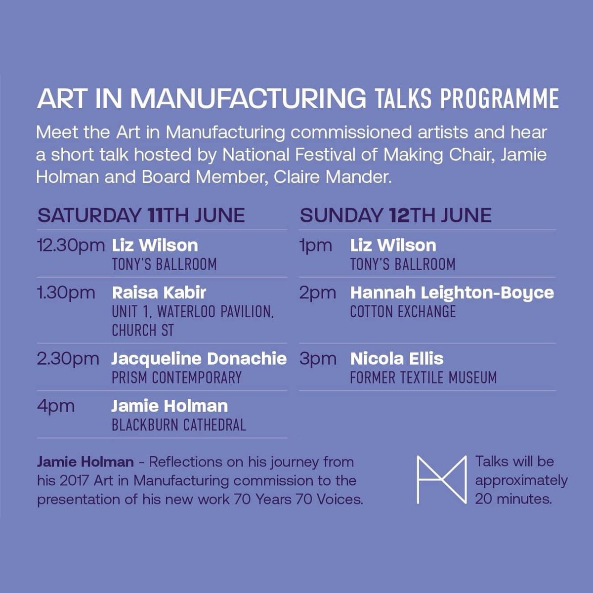 Talking to artists about their work and mine all weekend . Welcome back <a href="/festofmaking/">Festival of Making</a> we missed you