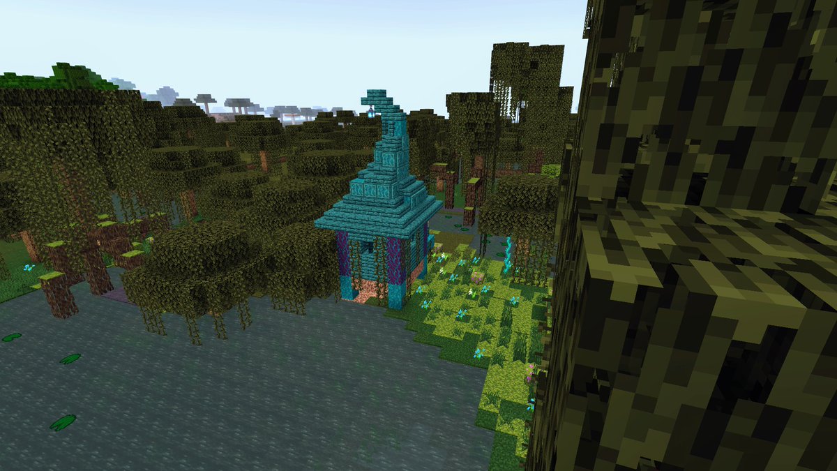 Ravenwolf11's tweet photo. Loving the new updates these mangroves go awesome with my witches hut 🙂

@minecraft @jeb_  @_LadyAgnes https://t.co/DxaaU79rLs