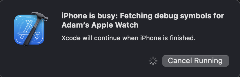 Adam9Rush's tweet image. It looks like #Xcode14 has fixed the preparing for Apple Watch issue? I can't seem to reproduce this anymore, we must show some love to the Xcode team 🤗 #WWDC22