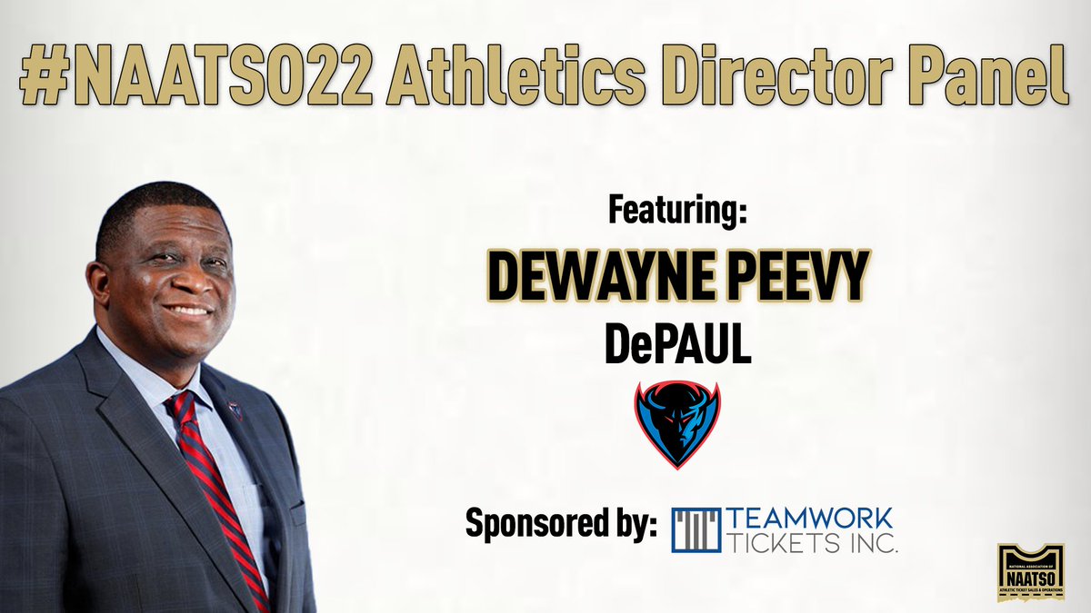 NAATSONews's tweet photo. We are excited to have @BlueDemonsAD as the final speaker for our AD panel, sponsored by @TeamworkTickets! 🙌🙌

#NAATSO22 https://t.co/YhGmeCXnOy