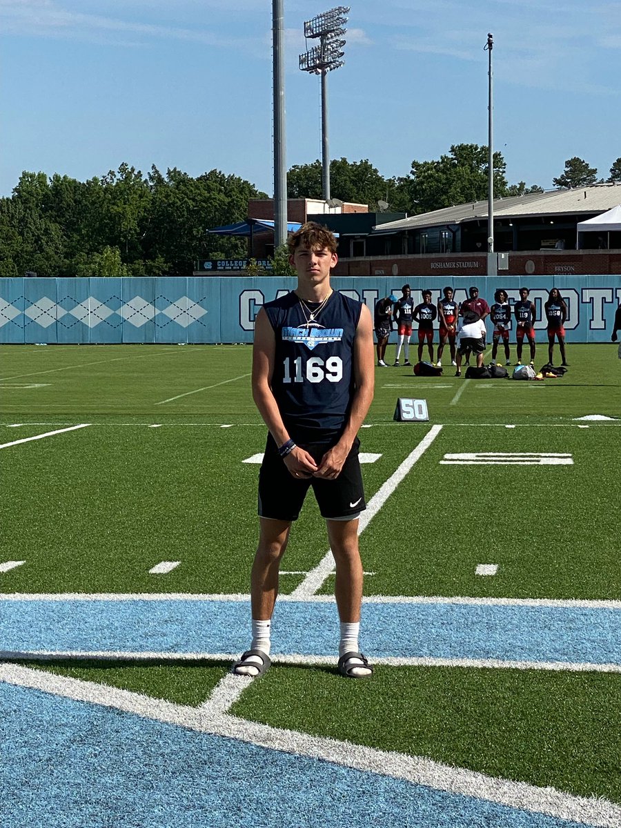 Had an exciting week showing of my skills at Wingate,Virginia Tech, and Chapel Hill thank you to all the coaches who coached me up!! <a href="/CoachPryVT/">Brent Pry</a> <a href="/Reich_WingateFB/">Joe Reich</a> <a href="/UNCFootball/">Carolina Football</a> <a href="/QBimpact/">QB Impact</a> <a href="/QBDimes/">QBDimes</a> <a href="/NCPreps/">Deana King</a> <a href="/910Preps/">910Preps</a> <a href="/SouthViewFB/">South View Football</a>