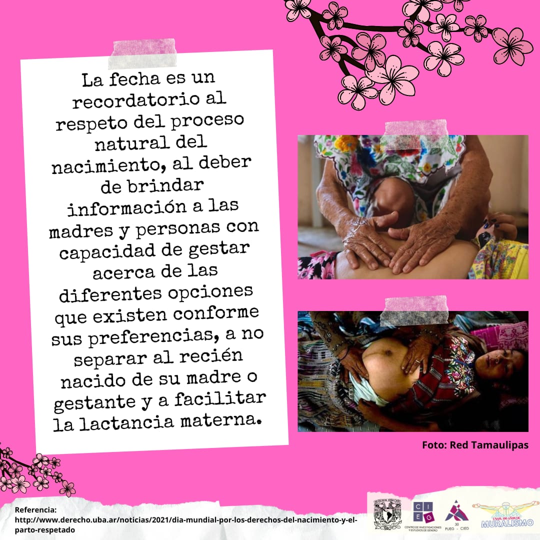 #DíaMundialdelPartoRespetado por un mundo sin #ViolenciaObstétrica 

#CIEGUNAM #7dejunio #EfeméridesFeministas #EfeméridesCIEGUNAM