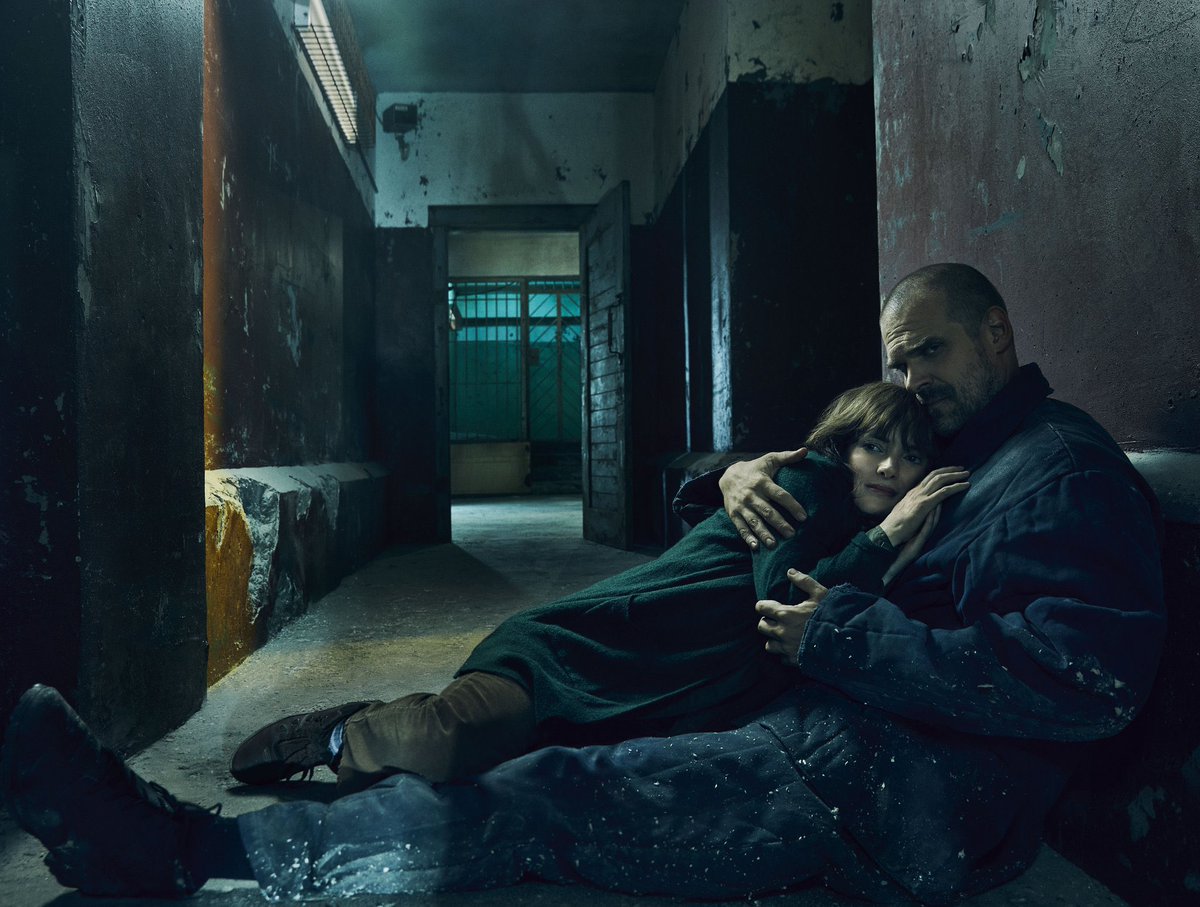 chiefjopper's tweet photo. netflix saw how much these two kind of attractive middle aged people mean to us and said get them a damn photoshoot https://t.co/AIaGlggEEH