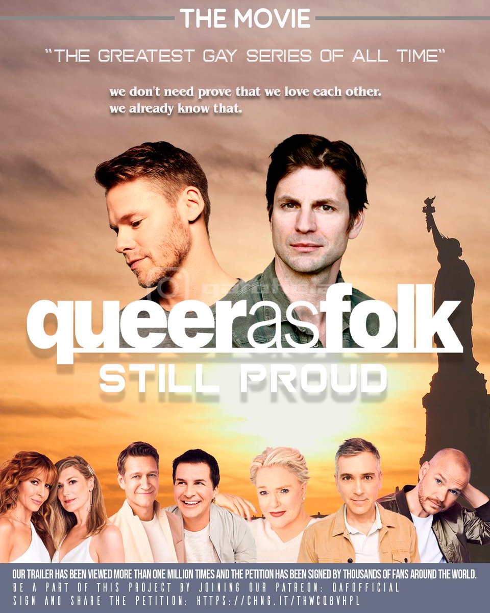 The most relevant Queer TV series deserves to come back and give its fans the ending we have been waiting for more than 20 years.
Be part of this project by joining our Patreon and sharing and signing our petition.
P:patreon.com/qafofficial?so…
P: chng.it/tHWcQBVHPL
#QueerAsFolk
