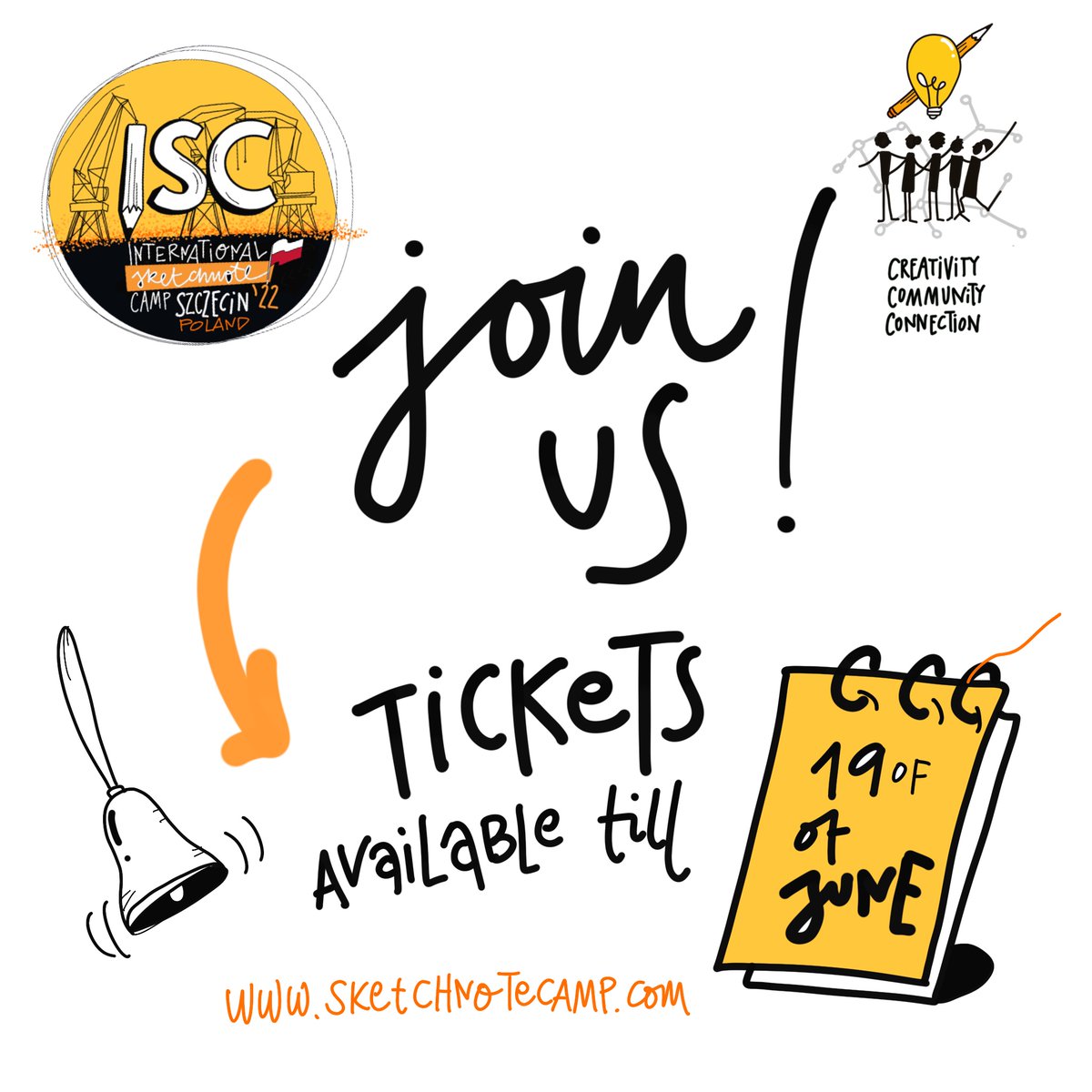 Join us😊! Tickets available til 19 th of June! We’re waiting for you all in Szczecin! 9th-11th of September International Sketchnote Camp in Poland #ISC22PL 😊😊😊 #sketchnoting #sketchnotearmy #sketchnotecamp