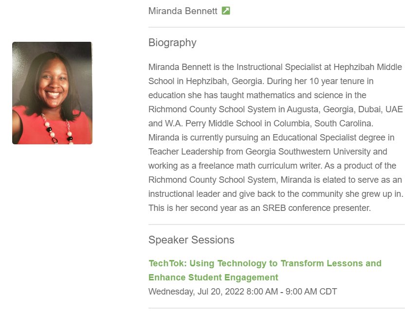 This is on the World Wide Web!!! <a href="/srebeducation/">SREB</a> has me feeling so OFFICIAL! National conference presenter is on my resume twice! #MakingSchoolsWork #GrapevineTexas #edutwitter #EducatorsRock
