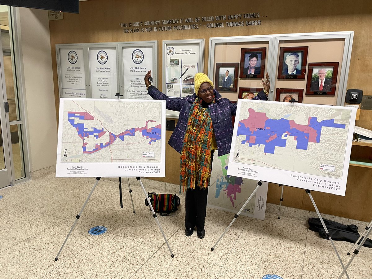 ChicanoGis's tweet image. See you all @EsriUC #MappingPower ¡Si Se Puede! Bakersfield City Council Ward 3 gerrymandered wings have been clipped. @JakaraMovement @EquitableMaps