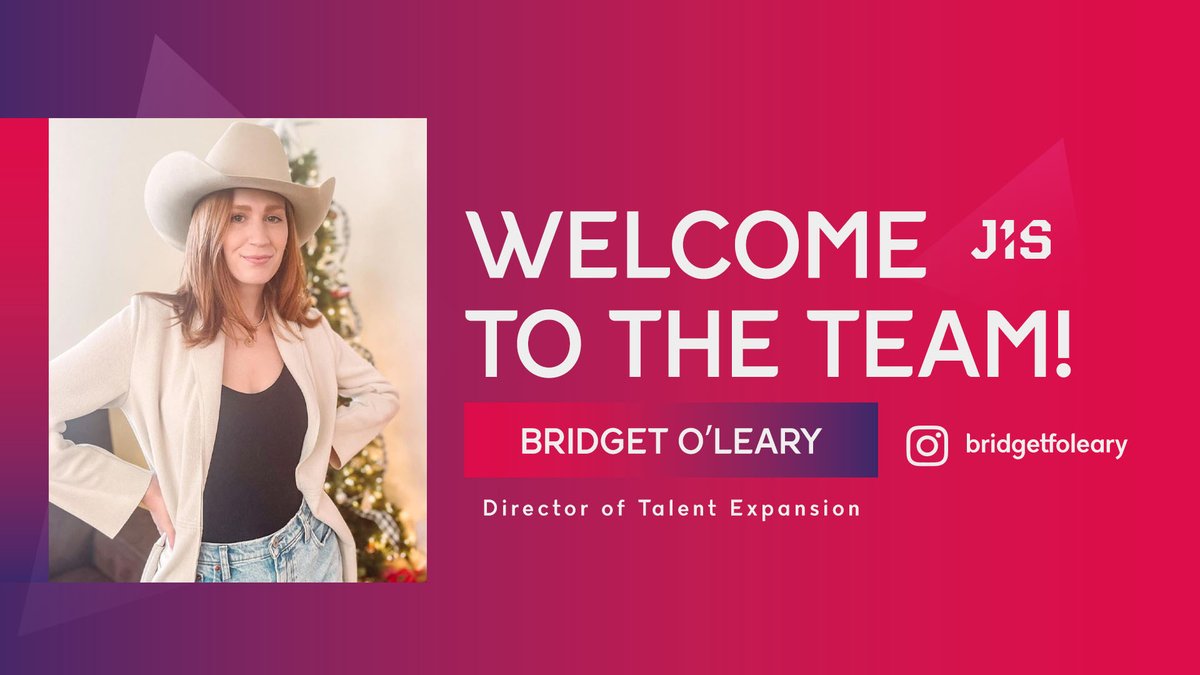 Fired up to welcome Bridget O’Leary to our J1S family as the Director of Talent Expansion! #J1STalent