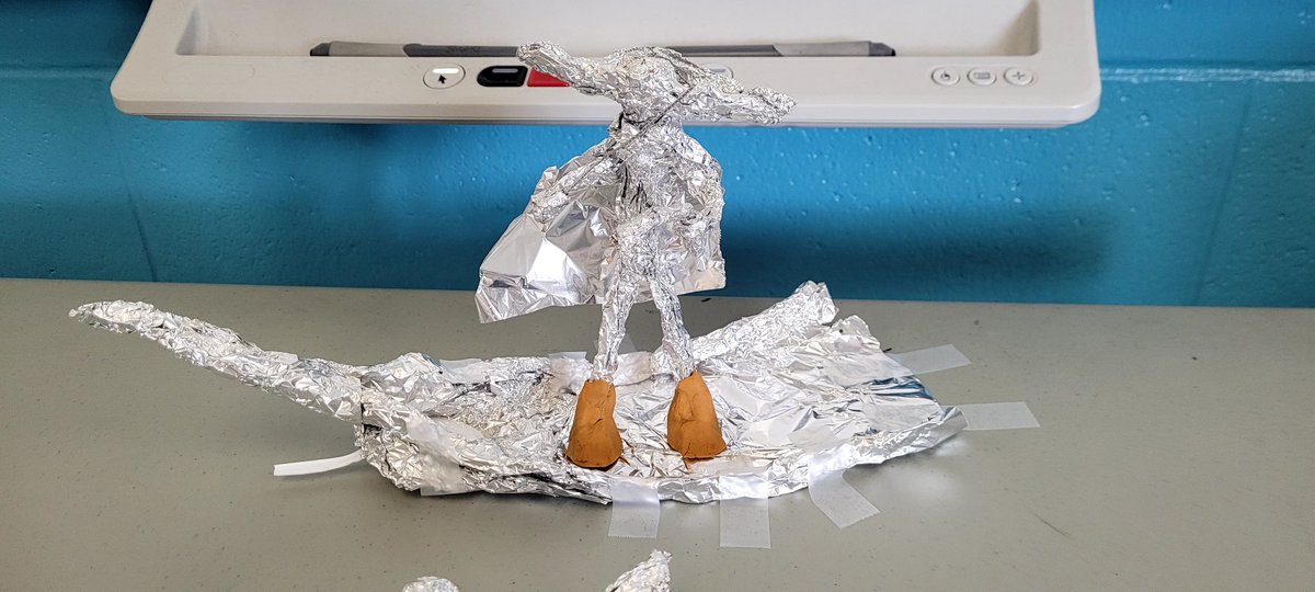 Loving the Foil People the talented people of 5F made today in art class! <a href="/JuniperRidgeNL/">Juniper Ridge Int</a>