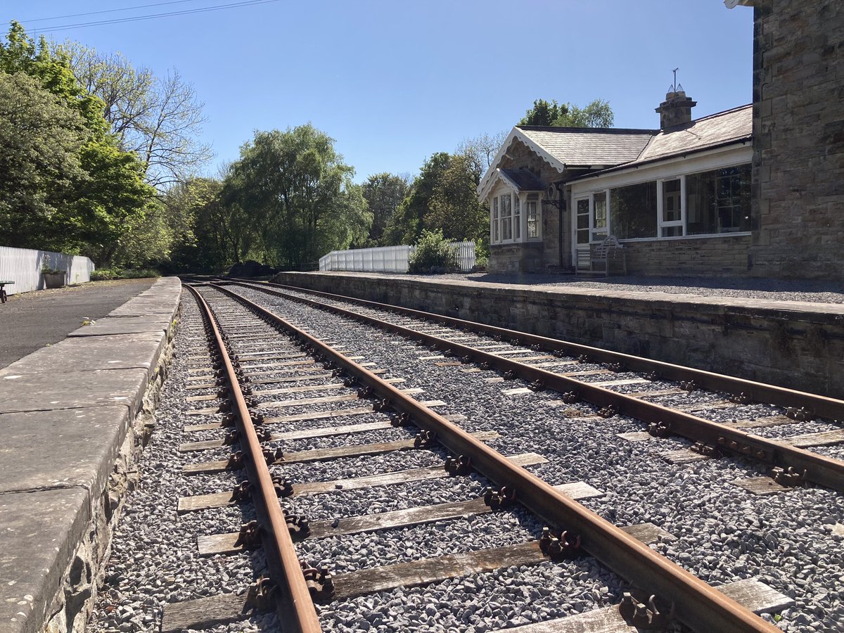steve220459's tweet photo. Aysgarth Station in Wensleydale is emerging from its slumber.  Last trains ran through here in 1964.  Watch this space for news of further developments. https://t.co/jpkcQtdzNj