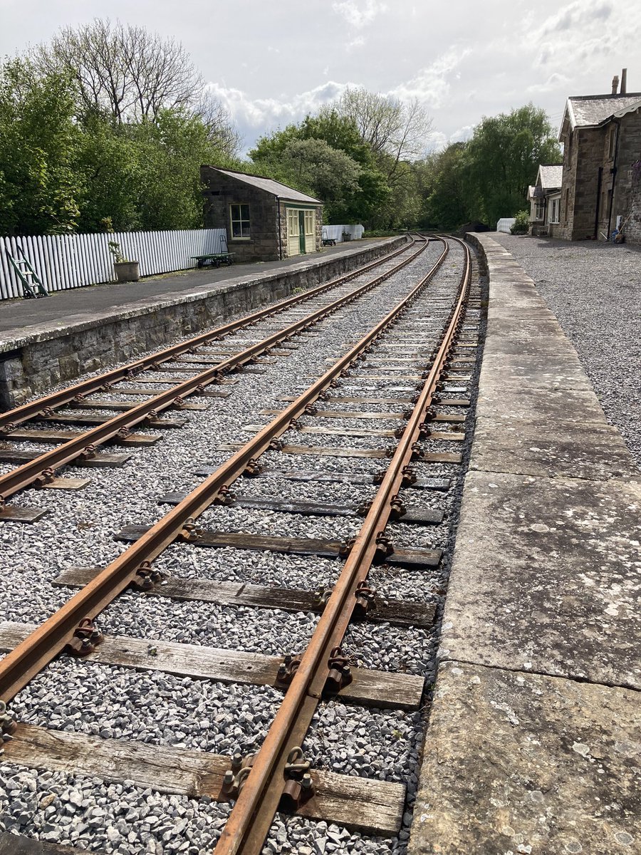 steve220459's tweet photo. Aysgarth Station in Wensleydale is emerging from its slumber.  Last trains ran through here in 1964.  Watch this space for news of further developments. https://t.co/jpkcQtdzNj