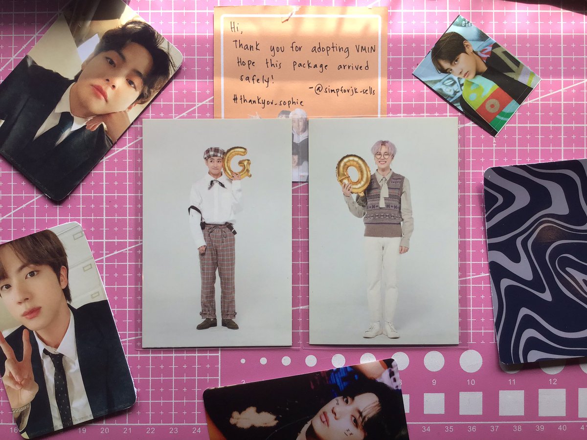 daintythv's tweet photo. 📬 #katmails
☁️ from @simpforjk_sells ✈️ me!
hi sophie! thank you for bringing vmin home to me 💗 well oacked and i loved the freebies din huhu thank u for being patient w me throughout this transaction stay safe 🤍
#thankyou_sophie https://t.co/WhLvsY25jQ
