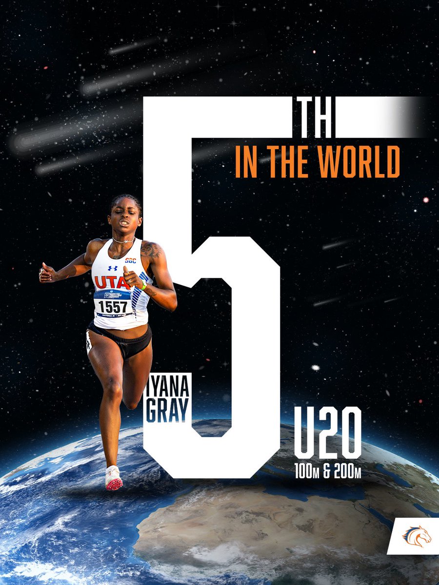 𝟱𝘁𝗵 𝗶𝗻 𝘁𝗵𝗲 𝗪𝗢𝗥𝗟𝗗

Freshman Iyana Gray has the 5th fastest time in the world in the 100 𝙖𝙣𝙙 200 among athletes under 20. 

#MavUp