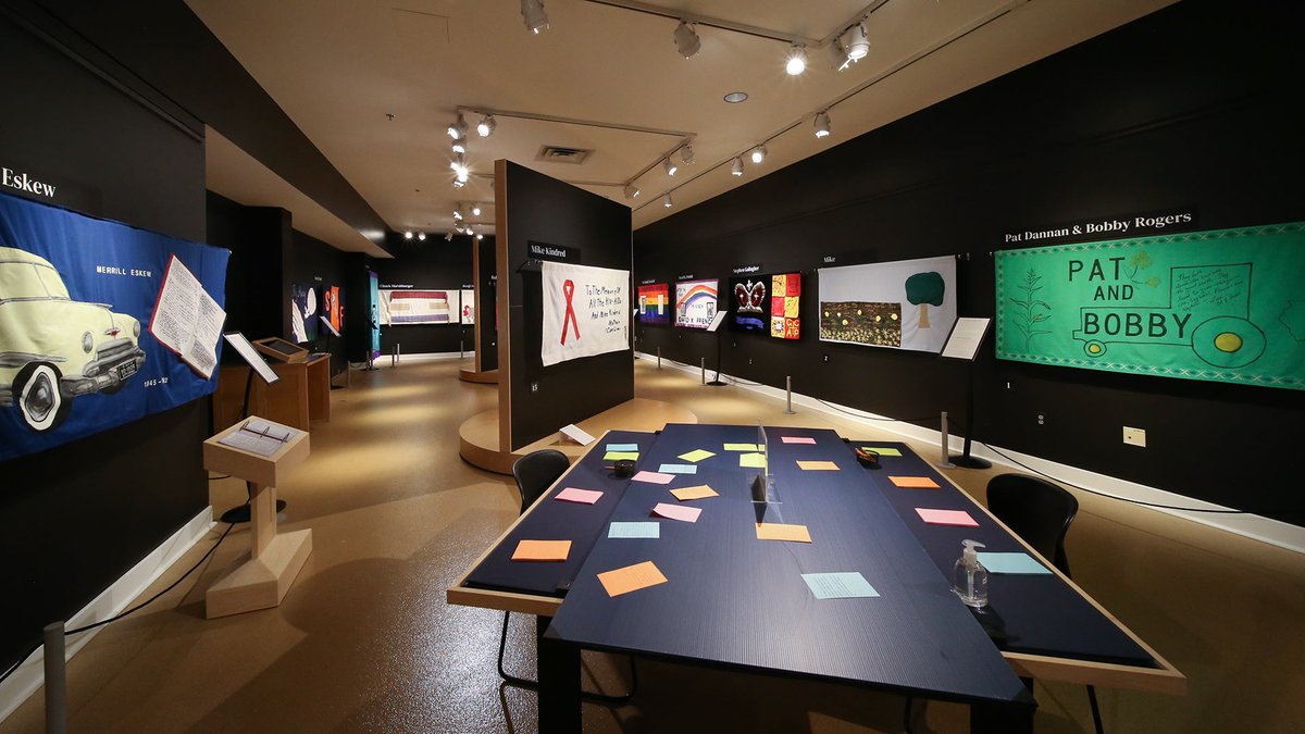 spurlockmuseum's tweet photo. Come join us for this incredibly moving presentation on June 11th at 1:30PM. In conjunction with the exhibit Sewn in Memory: AIDS Quilt Panels from Central Illinois, this special presentation explores the AIDS crisis in the Champaign-Urbana Area. 
 
#spurlock #PrideMonth https://t.co/L9FR4UjUUM