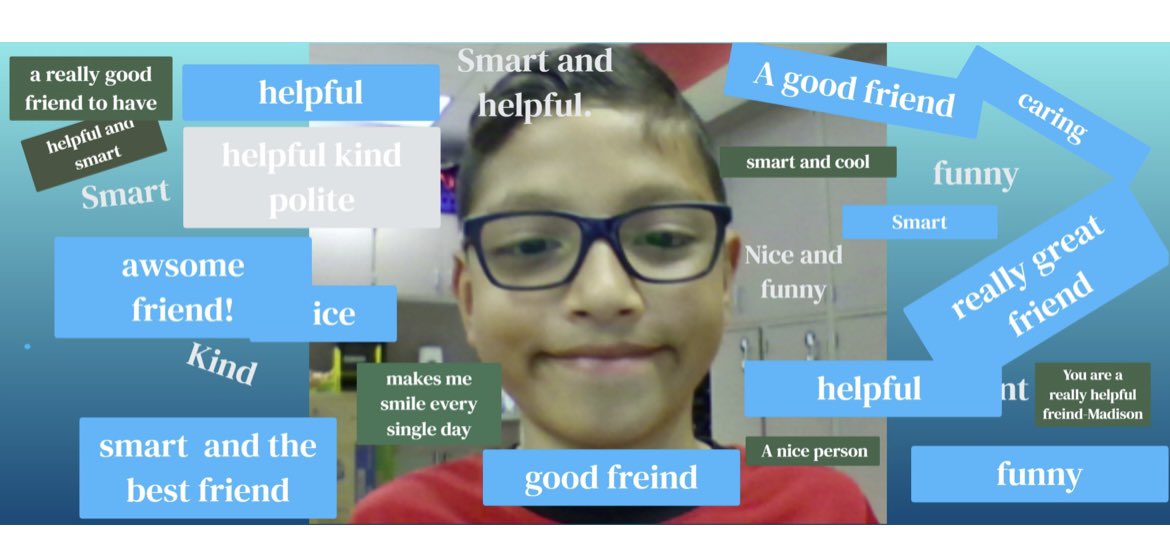 miss_toub's tweet photo. ⭐️ CLASS COMPLIMENTS⭐️
🥰A special EOY activity! Ss took a selfie in @Seesaw &amp; rotated to EVERY laptop to write a compliment about EACH STUDENT in our class! The pure SMILES &amp; appreciation when Ss returned to their own laptop was a moment to remember! (Tweet 1 of 3) #cbgroveland https://t.co/SUuhAphoq4