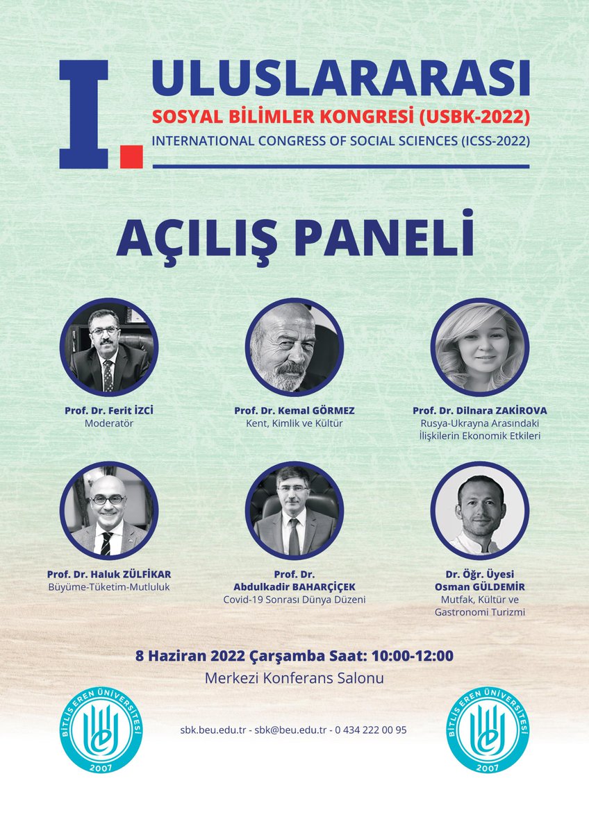 SbkBitlis's tweet photo. ✅Bitlis Eren Üniversitesi Merkezi Konferans Salonu'nda 09.30'da yapacağımız I. Uluslararası Sosyal Bilimler Kongremizin Açılış paneline davetlisiniz 🤗

Detaylar için tıklayınız 👇https://t.co/3YHYzRbLDQ

#BitlisErenÜniversitesi #SBKBitlis #KongreBitlis #Kongre #BitlisKongresi https://t.co/xyscfyklUg