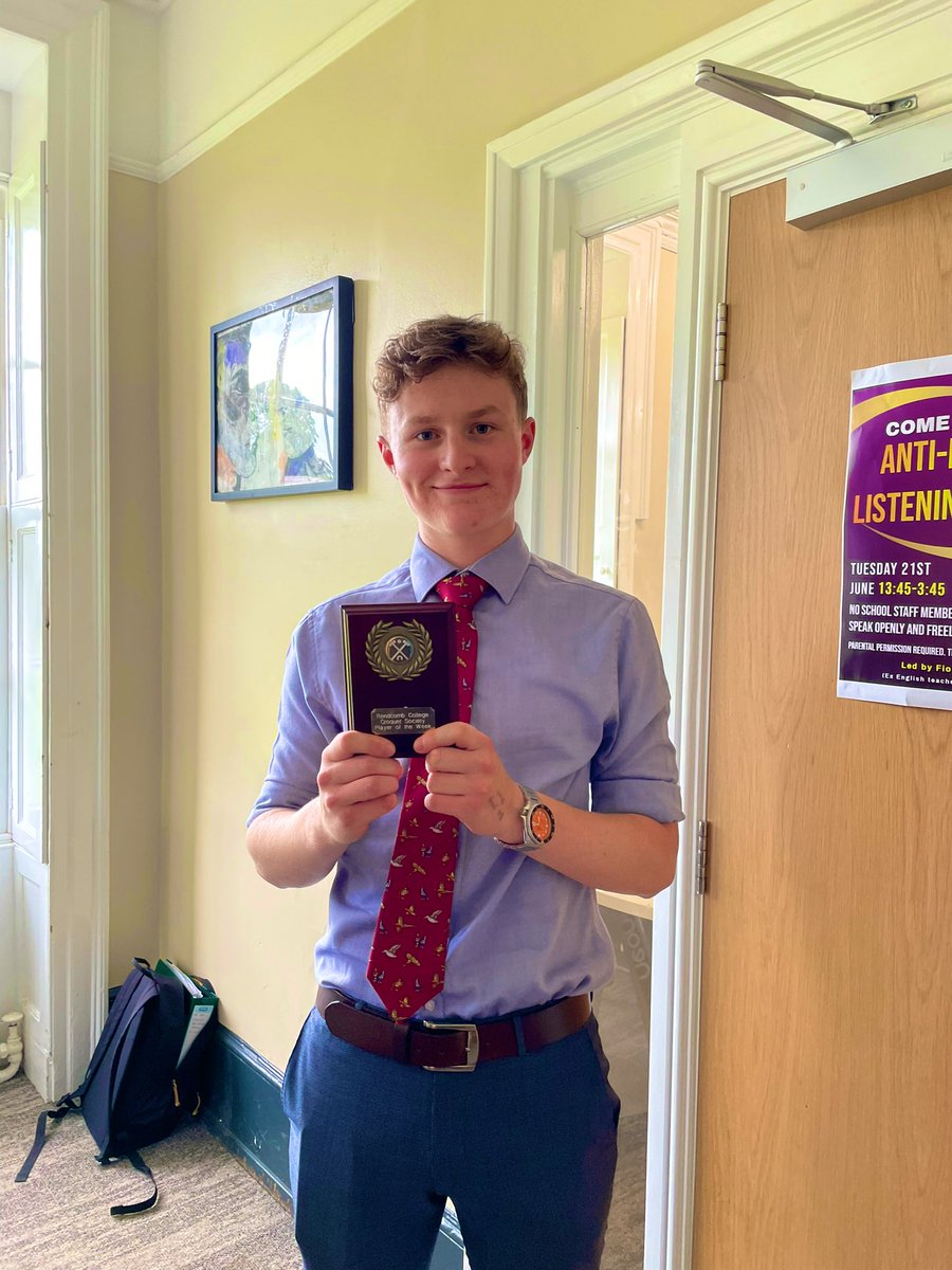 Congrats to Nathaniel for winning the illustrious player of the week award in Mr Howorth’s Croquet club! 🏆