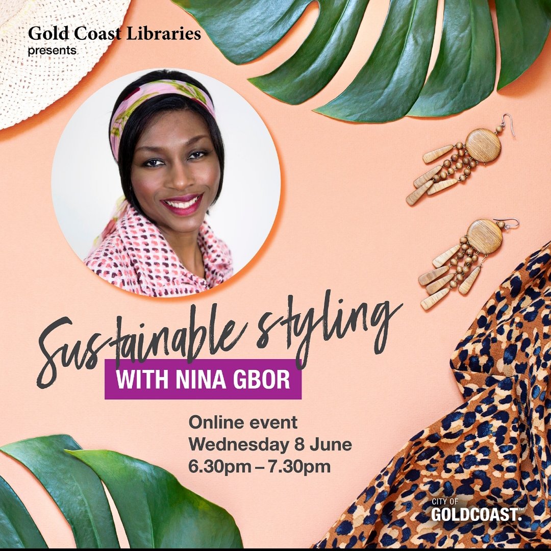 Virtual sustainable styling workshop tonight with me, Gold Coast Libraries and @cityofgoldcoast. Easy style tips to reduce clothing overconsumption using what you already have. 6:30 pm. Register to get zoom link: lnkd.in/dsC5UgYe