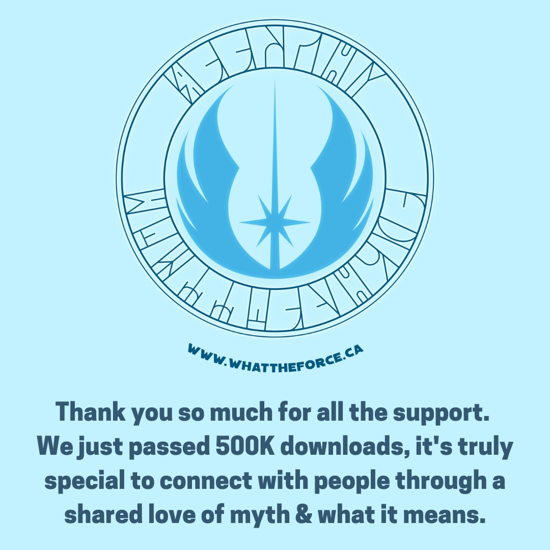 Wtforceshow's tweet photo. Thank you to everyone who has listened to, supported and helped What the Force? https://t.co/WIczlKkuUl