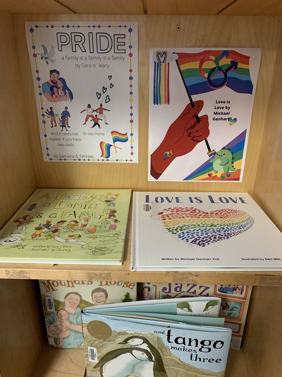 Great reads!!! Thanks <a href="/MsMcordeiro/">Meagan Cordeiro Lutz</a> for the suggestions for our school community! <a href="/Surrey_Schools/">Surrey Schools</a> #sd36learn #HappyPrideMonth