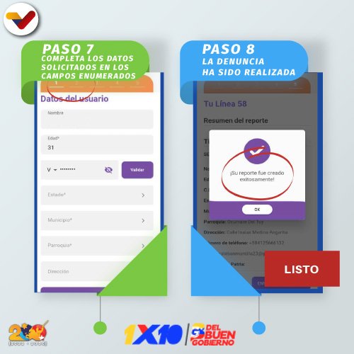 rayner_pulido's tweet photo. @agentegc @independencialc @MirandaGob @HectoRodriguez @MinAguasVen @dcabellor @jaarreaza @NicolasMaduro #DeInterés📣| ¿No sabes usar la Línea 58? Acá te explicamos cómo realizar reportes desde la aplicación #VenApp📲 de una manera sencilla, para que sean atendidas las necesidades del pueblo. 

¡Cualquier vecino o vecina puede hacerlo! https://t.co/omcDvBsCdd