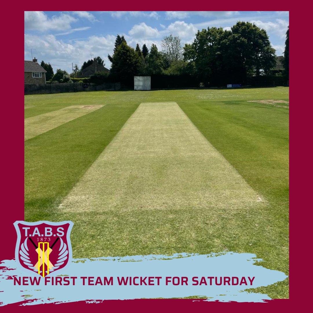 Looking good...New first team wicket being prepared for Saturday's match against Church Fenton. Spectators most welcome - a warm sunny day is forecast, drinks and snacks available to purchase from the clubhouse.