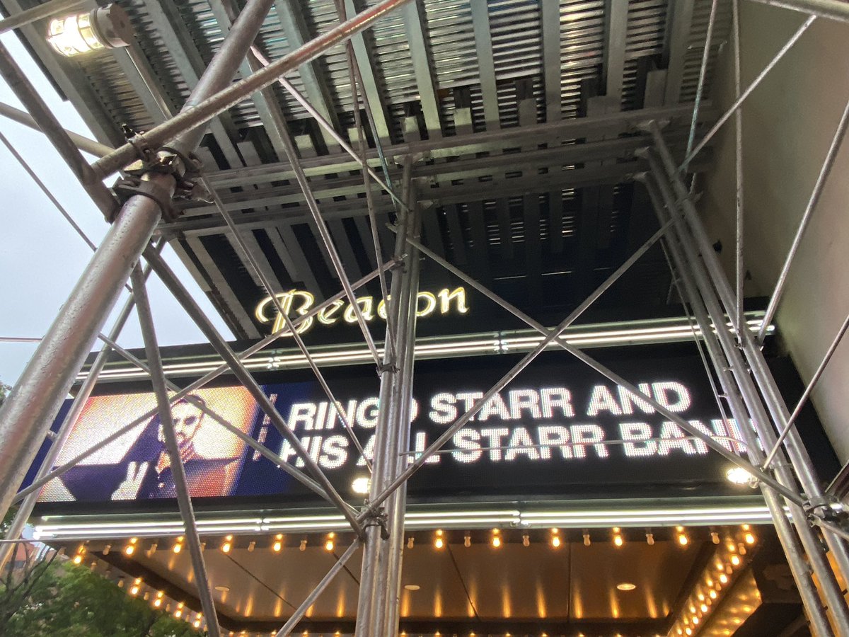 BrianBohl's tweet photo. At the @BeaconTheatre for @ringostarrmusic - two years in the making https://t.co/6pzPoek9m2