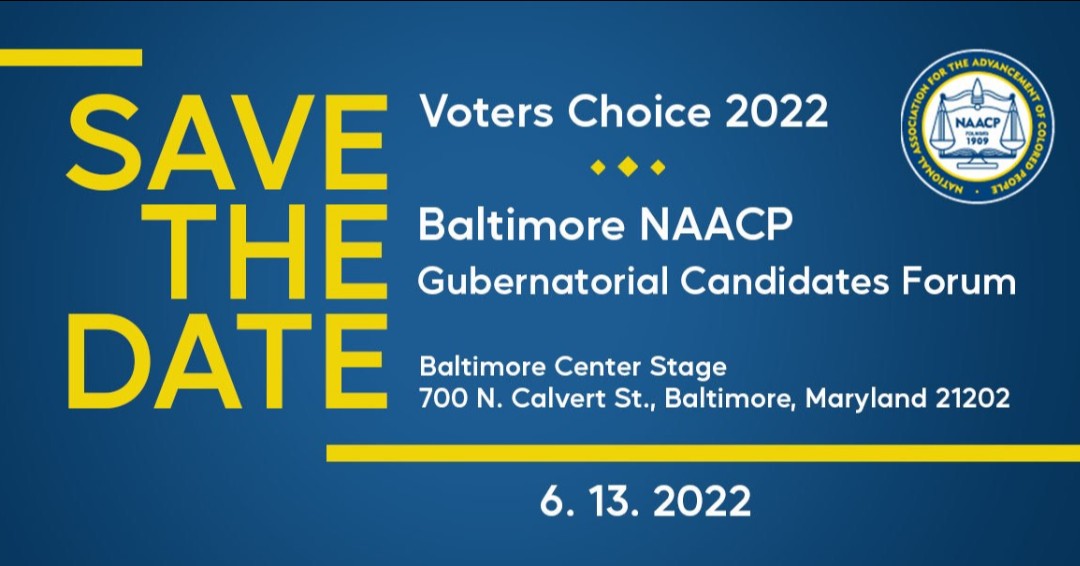 centerstage_md's tweet image. Join @naacpbaltimore for this critically important candidates forum. You will hear from the top candidates vying to be the next Governor of Maryland, on what their agenda is to improve our state.

ow.ly/TQ4o50JrTJH