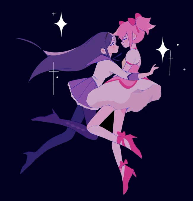 i felt like drawing them 💕 #MadokaMagica 