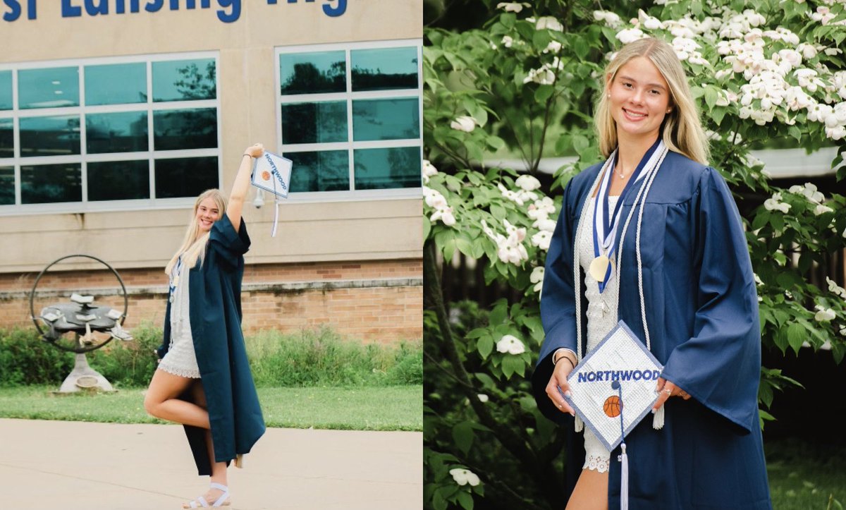 CONGRATS to our four incoming freshmen on their high school graduations💙 We’re so proud of you Gabi, Maeve, Hannah, and Ella!🎓